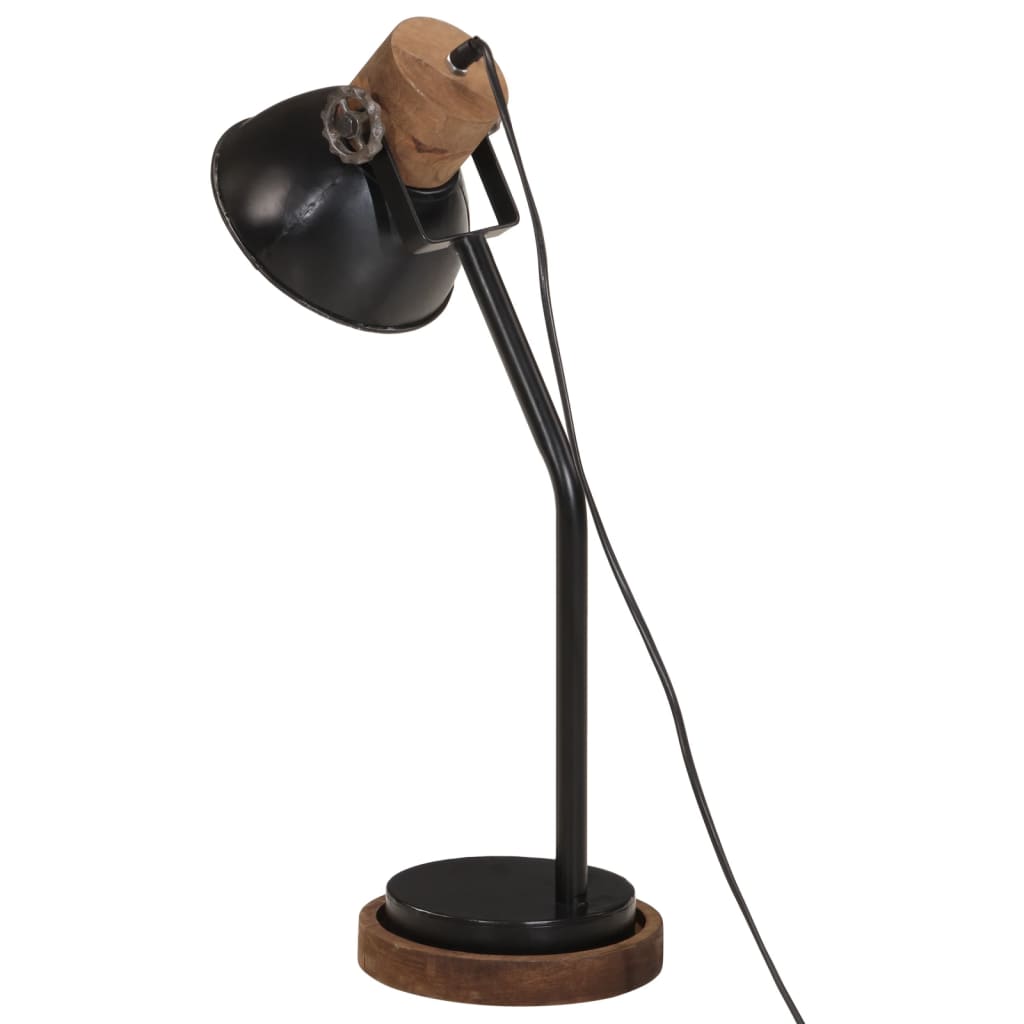 Lampe de bureau 25 W noire 18x18x60 cm E27