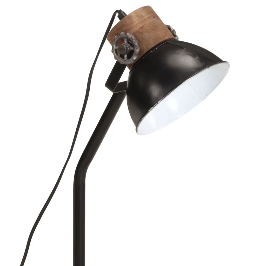 Lampe de bureau 25 W noire 18x18x60 cm E27