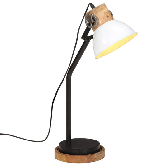 Lampe de bureau 25 W blanche 18x18x60 cm E27