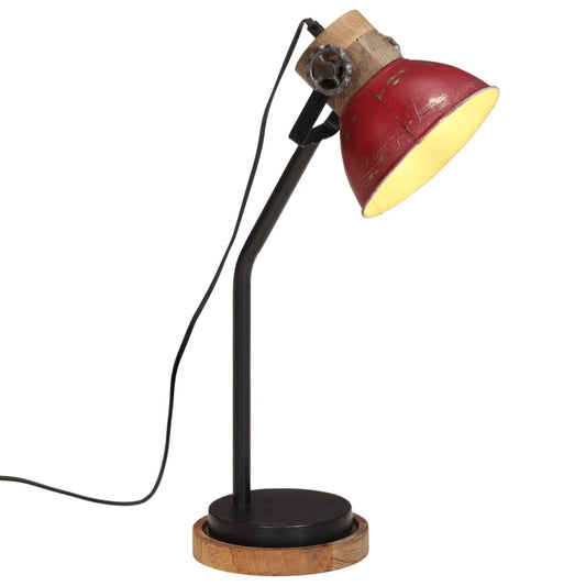 Lampe de bureau 25 W rouge 18x18x60 cm E27