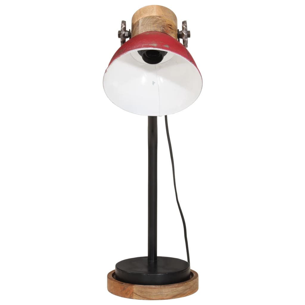 Lampe de bureau 25 W rouge 18x18x60 cm E27