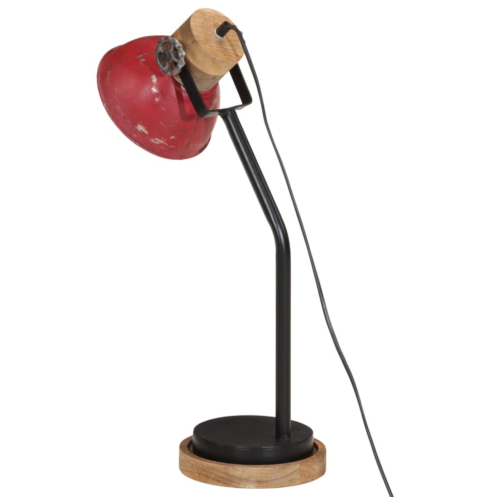 Lampe de bureau 25 W rouge 18x18x60 cm E27