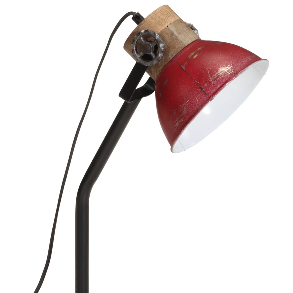 Lampe de bureau 25 W rouge 18x18x60 cm E27