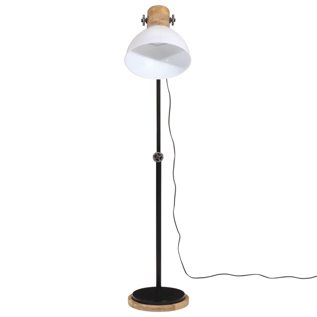 Lampadaire 25 W blanc 30x30x100-150 cm E27