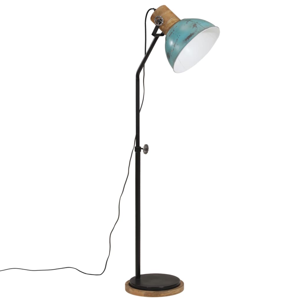 Lampadaire 25 W bleu 30x30x100-150 cm E27