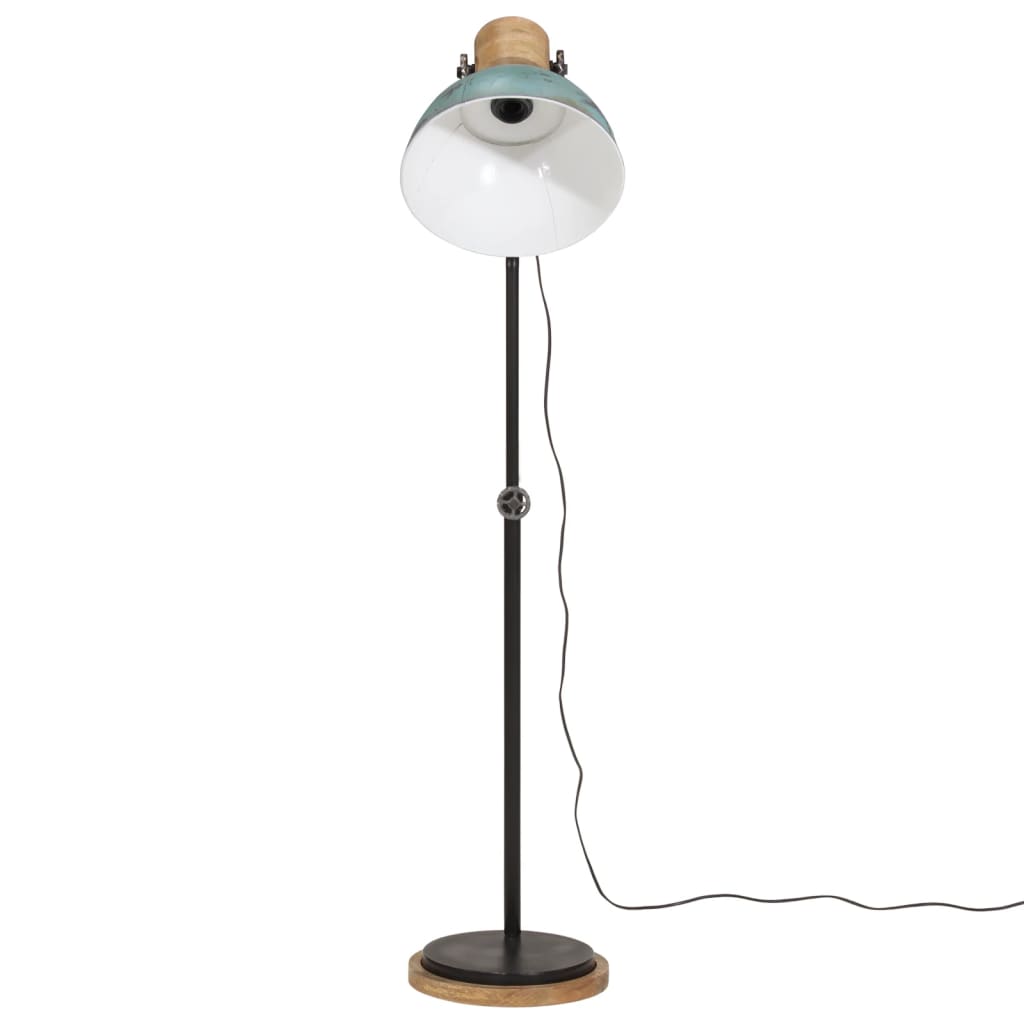 Lampadaire 25 W bleu 30x30x100-150 cm E27