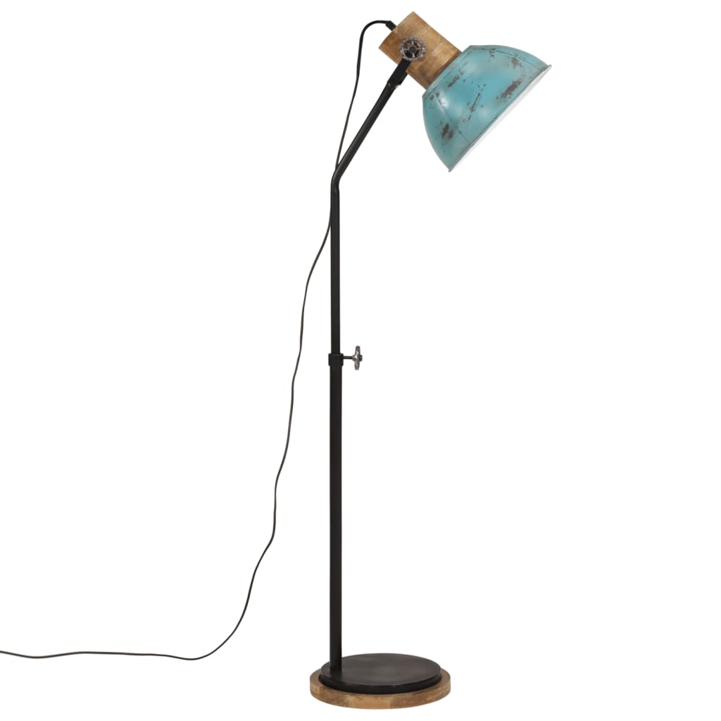 Lampadaire 25 W bleu 30x30x100-150 cm E27