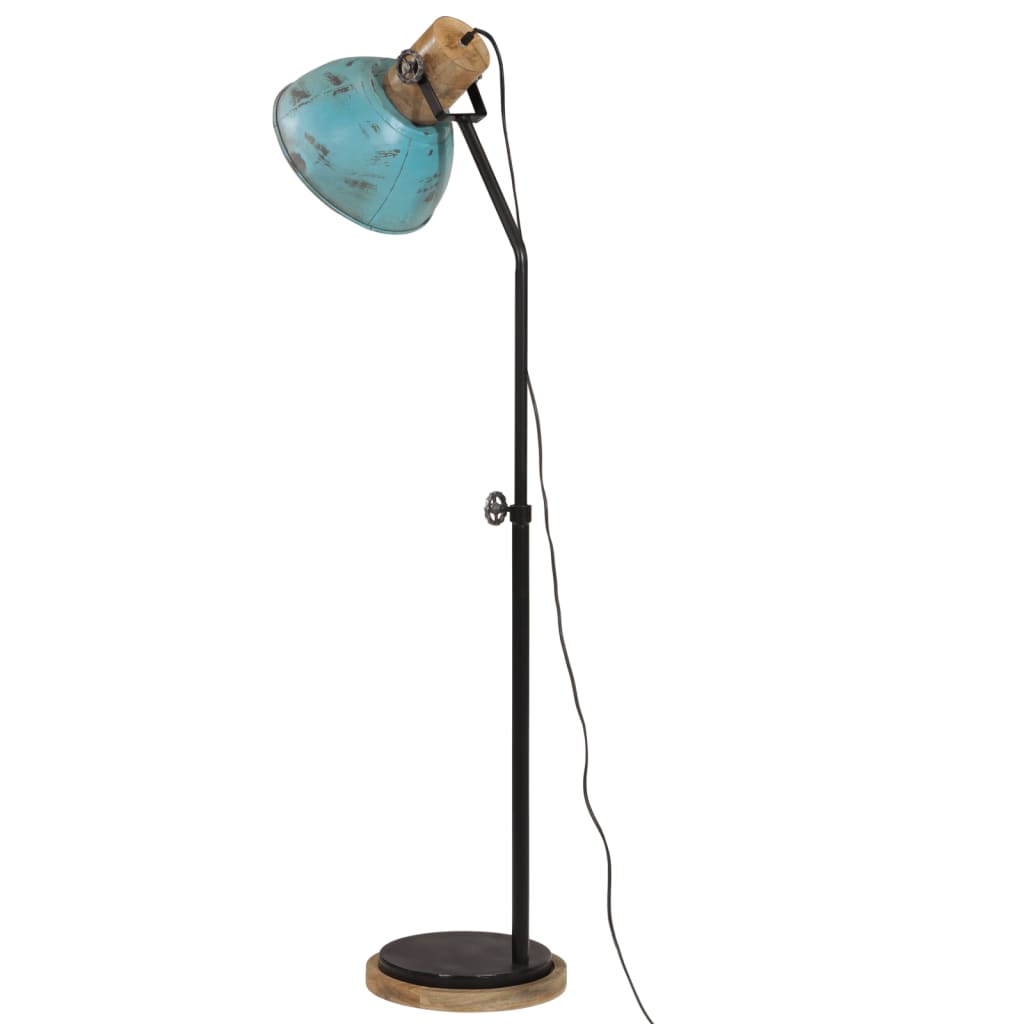 Lampadaire 25 W bleu 30x30x100-150 cm E27