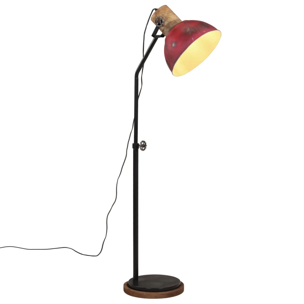 Lampadaire 25 W rouge 30x30x100-150 cm E27