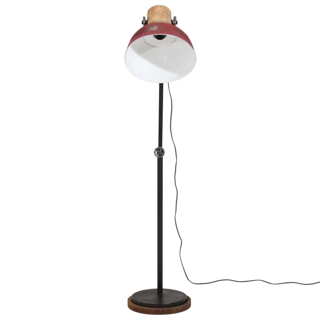 Lampadaire 25 W rouge 30x30x100-150 cm E27