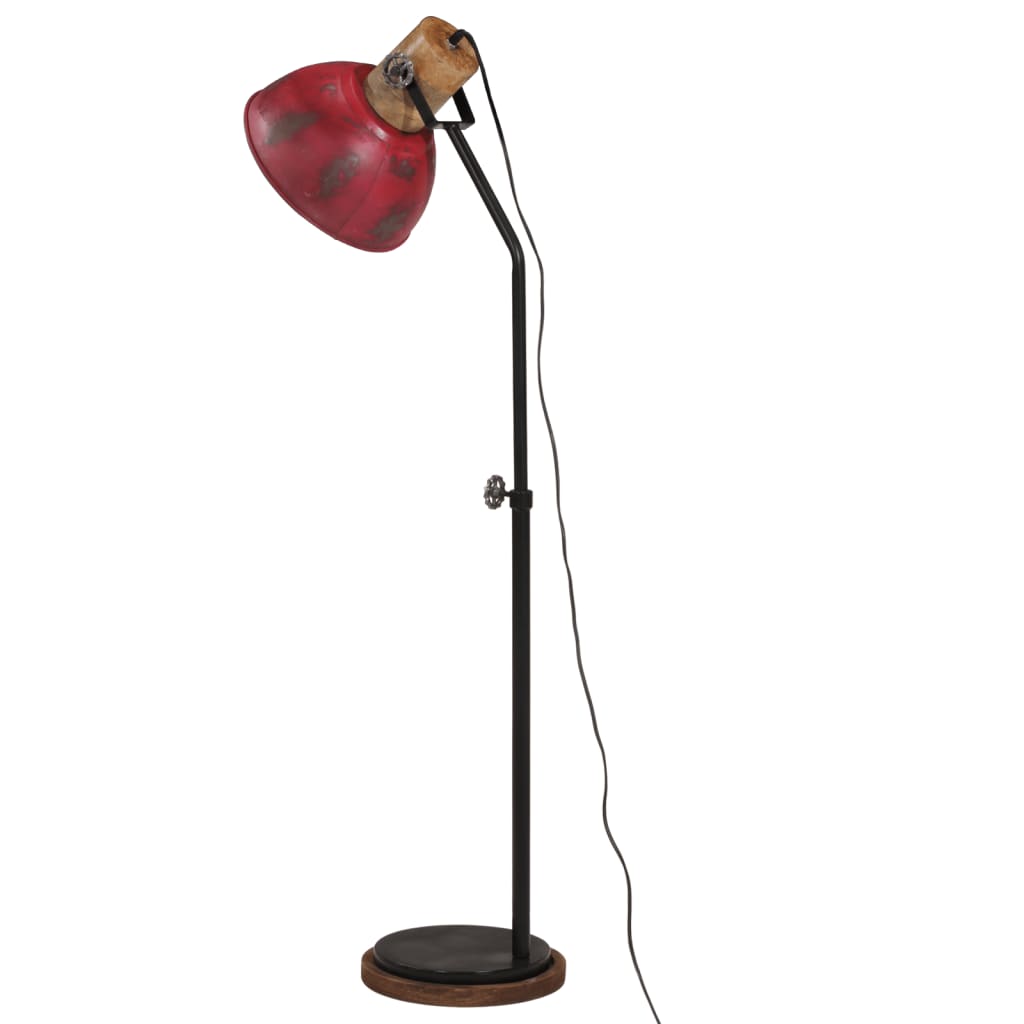 Lampadaire 25 W rouge 30x30x100-150 cm E27