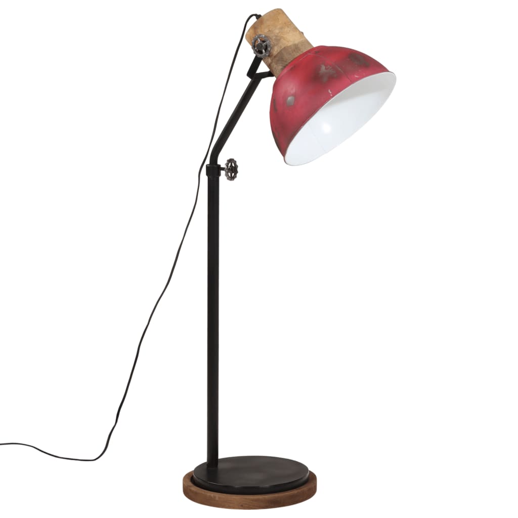 Lampadaire 25 W rouge 30x30x100-150 cm E27