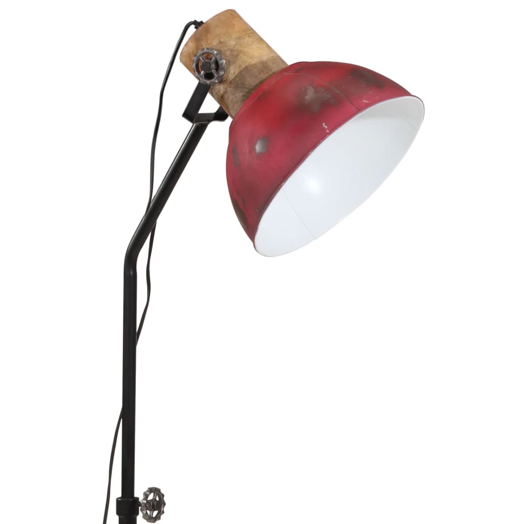 Lampadaire 25 W rouge 30x30x100-150 cm E27