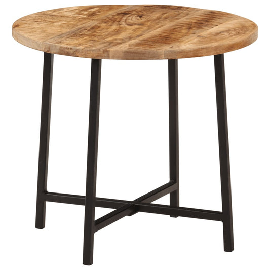 Table basse 45x45x40 cm en manguier massif et fer