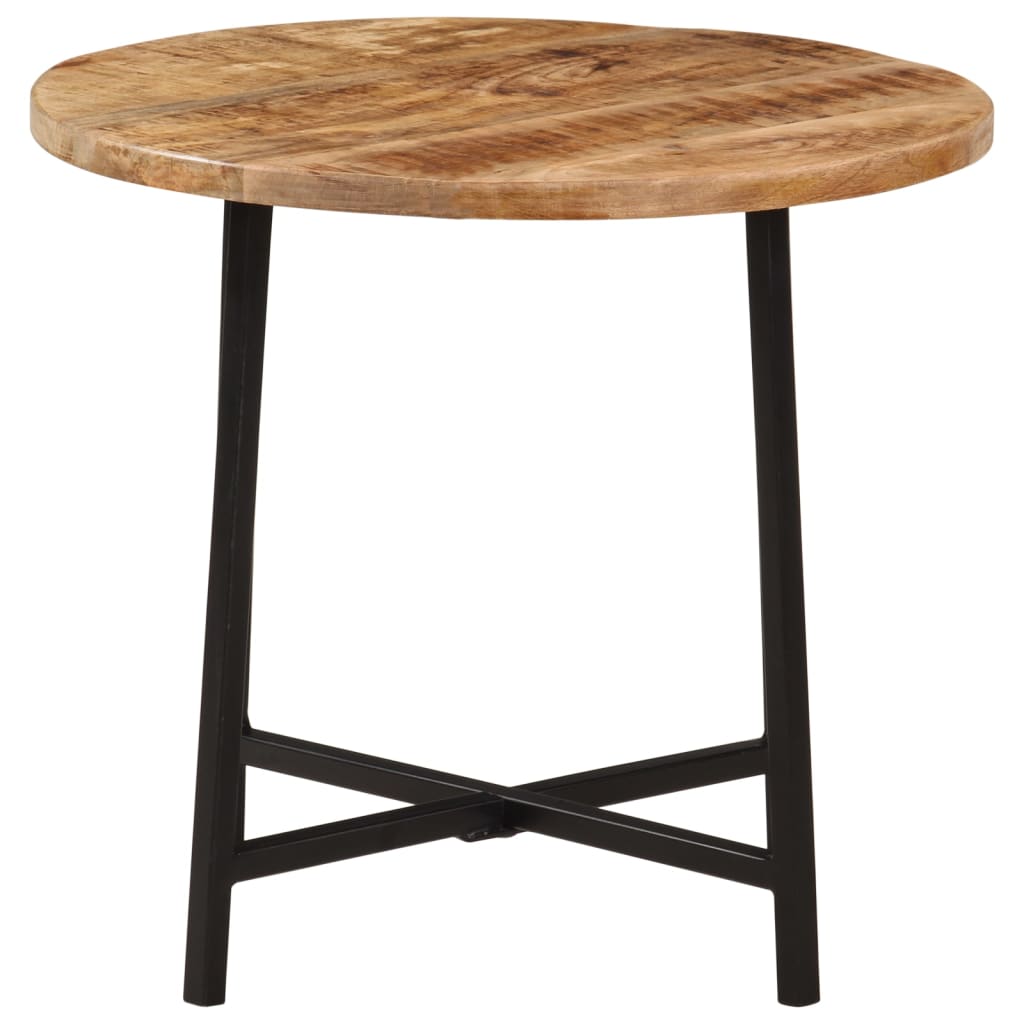 Table basse 45x45x40 cm en manguier massif et fer