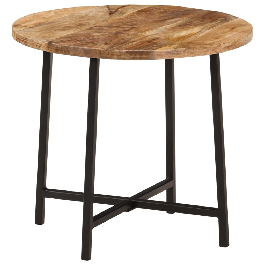 Table basse 45x45x40 cm en manguier massif et fer