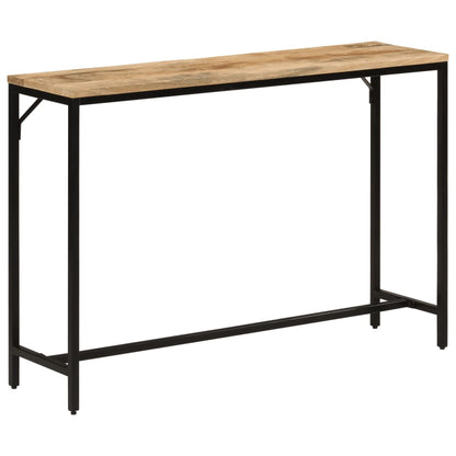 Konsolentisch 110x30x75 cm Raues Massivholz Mango und Eisen