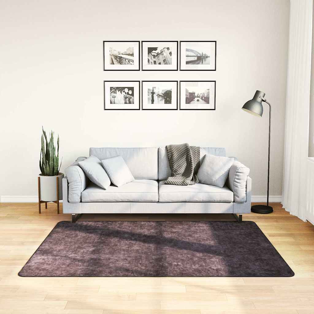 Tapis lavable anthracite 120x170 cm antidérapant