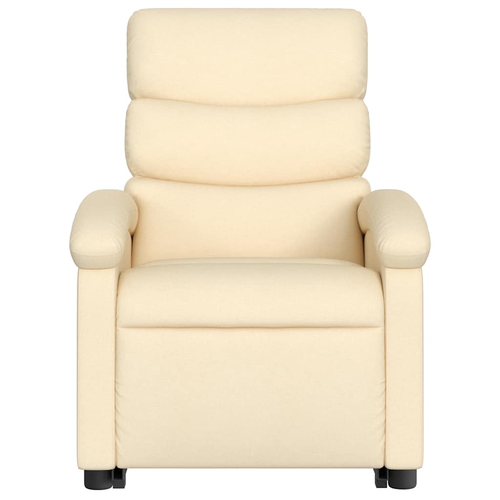 Fauteuil de massage avec aide au verticalisation en tissu crème