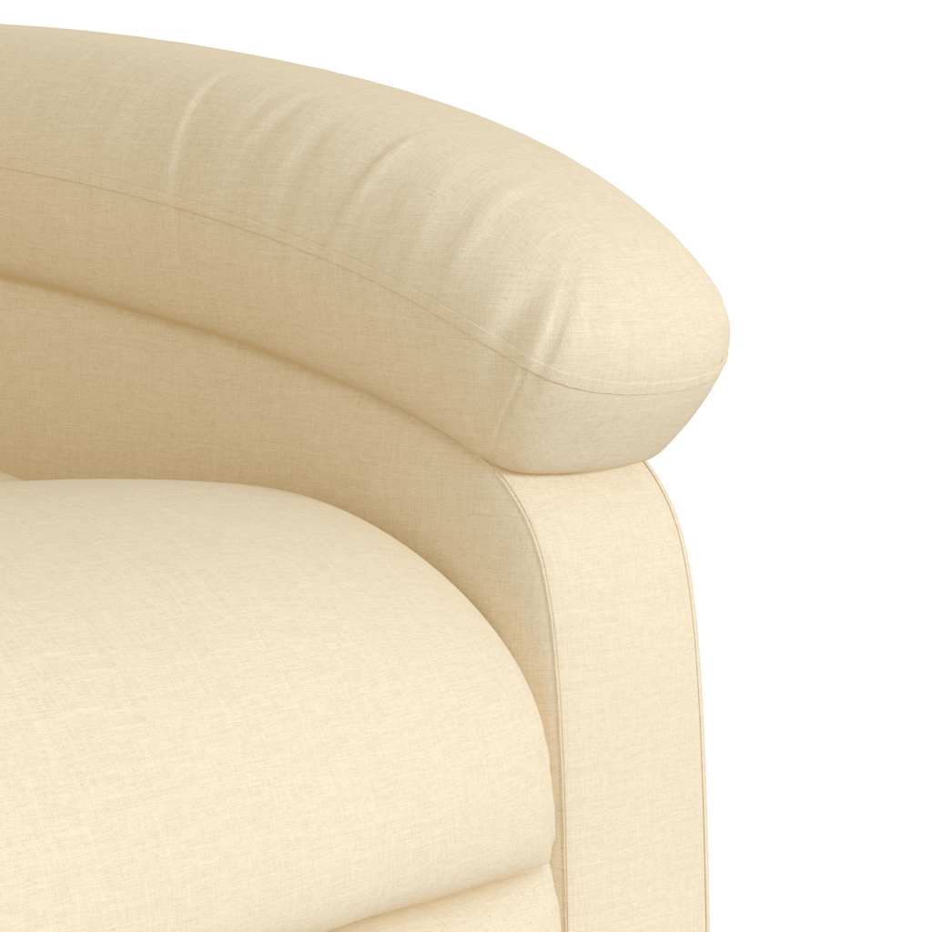 Fauteuil de massage avec aide au verticalisation en tissu crème
