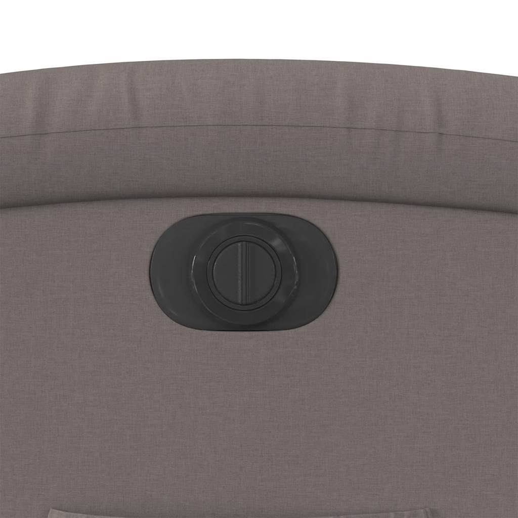 Relaxsessel mit Aufstehhilfe Elektrisch Taupe Stoff