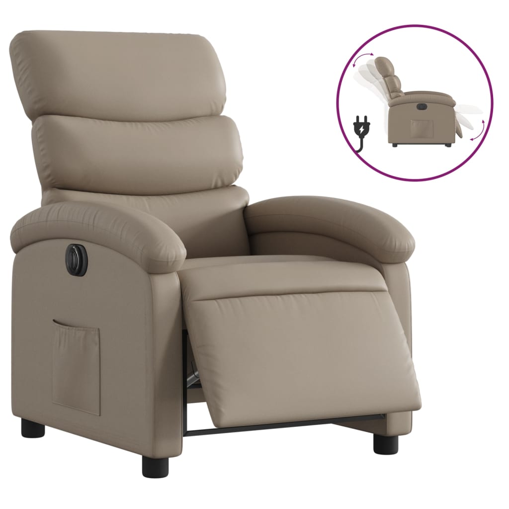 Relaxsessel Elektrisch Cappuccino Kunstleder
