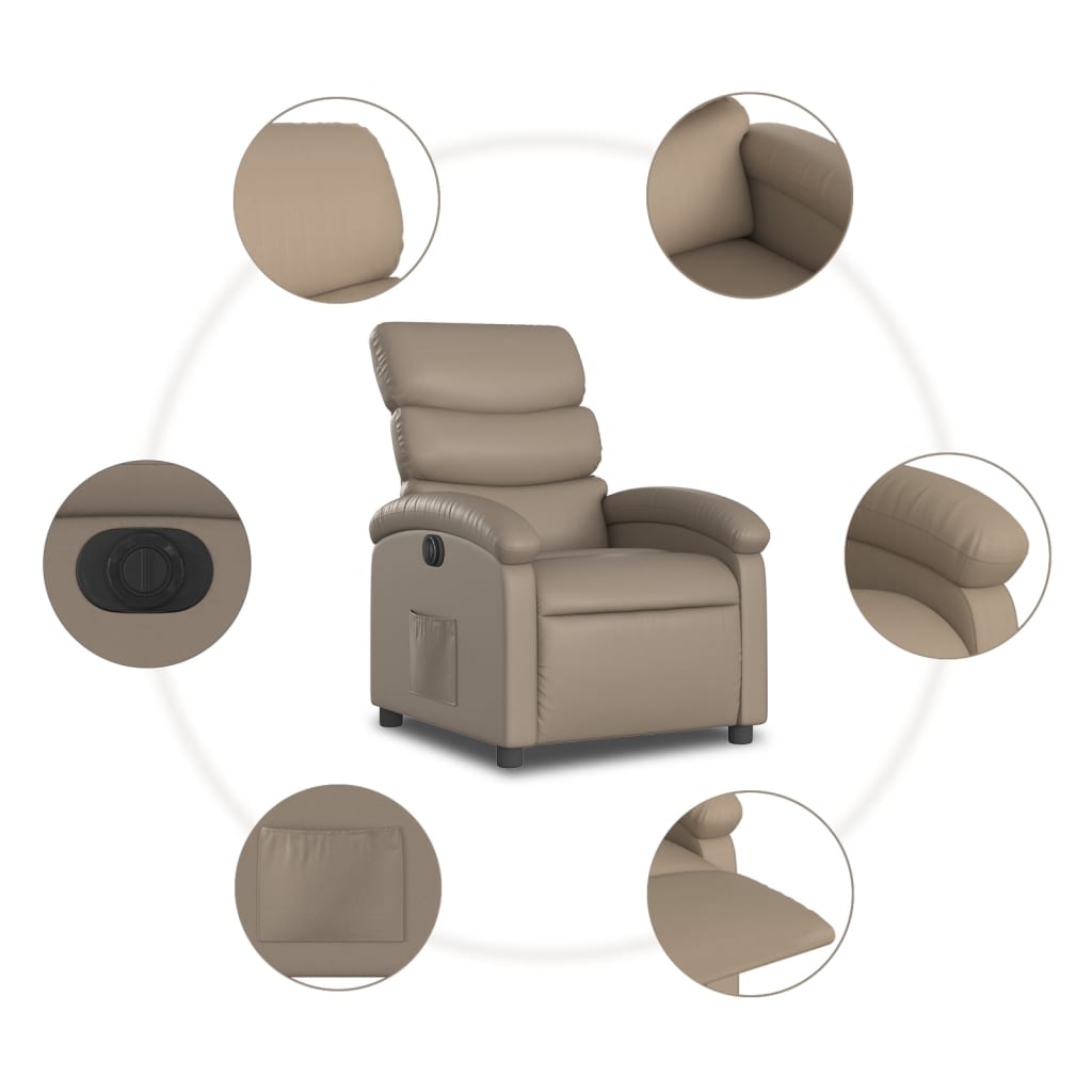 Relaxsessel Elektrisch Cappuccino Kunstleder