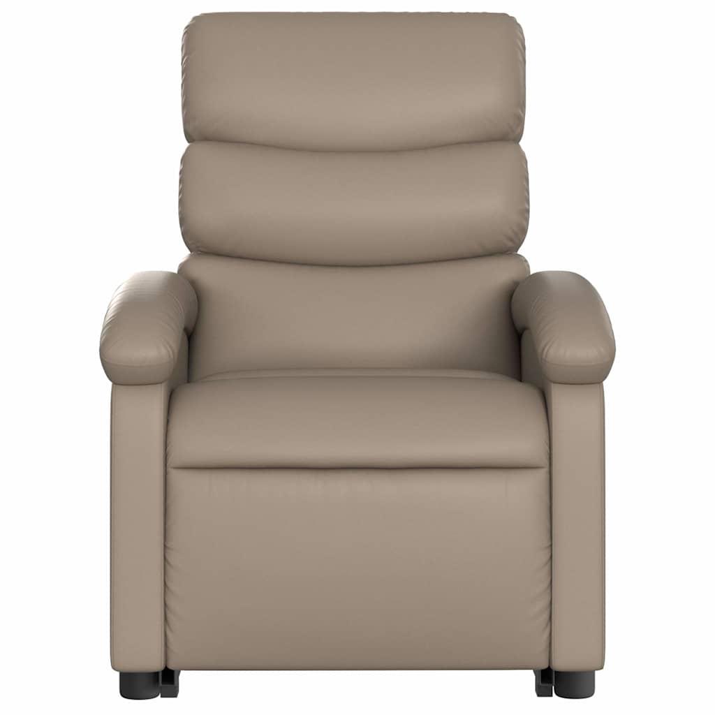 Relaxsessel mit Aufstehhilfe Cappuccino-Braun Kunstleder