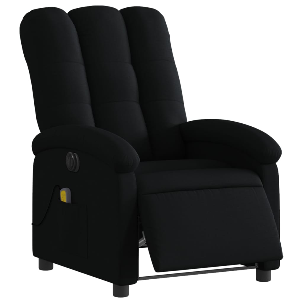 Electric Massage Chair Black Fabric