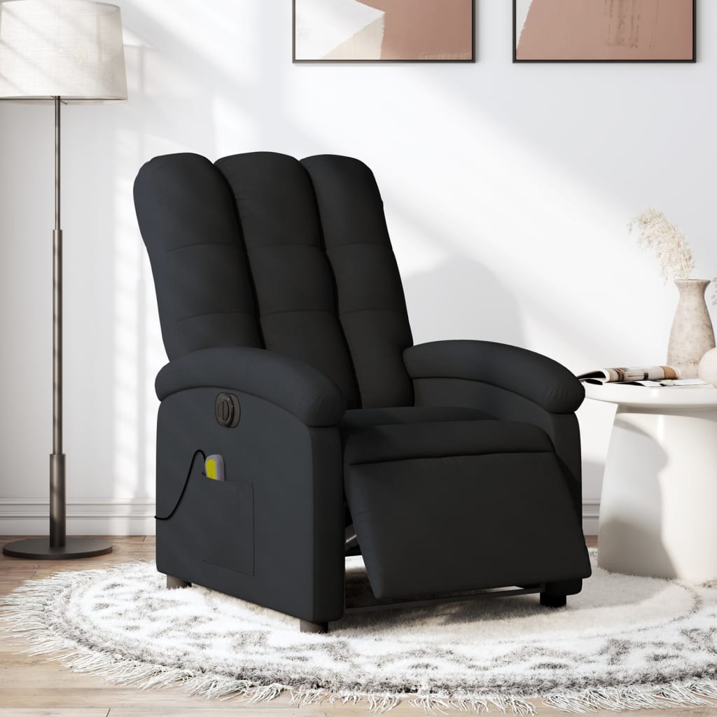 Electric Massage Chair Black Fabric