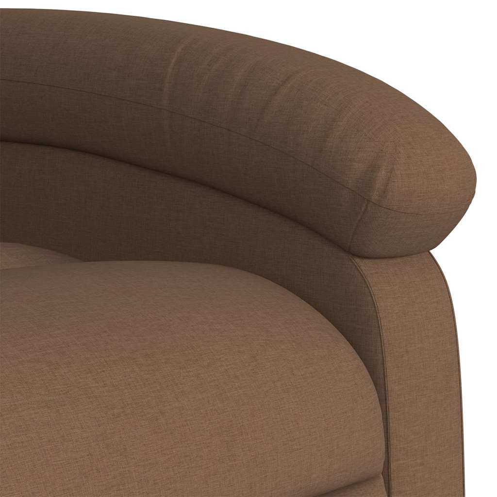 Massagesessel Elektrisch Braun Stoff