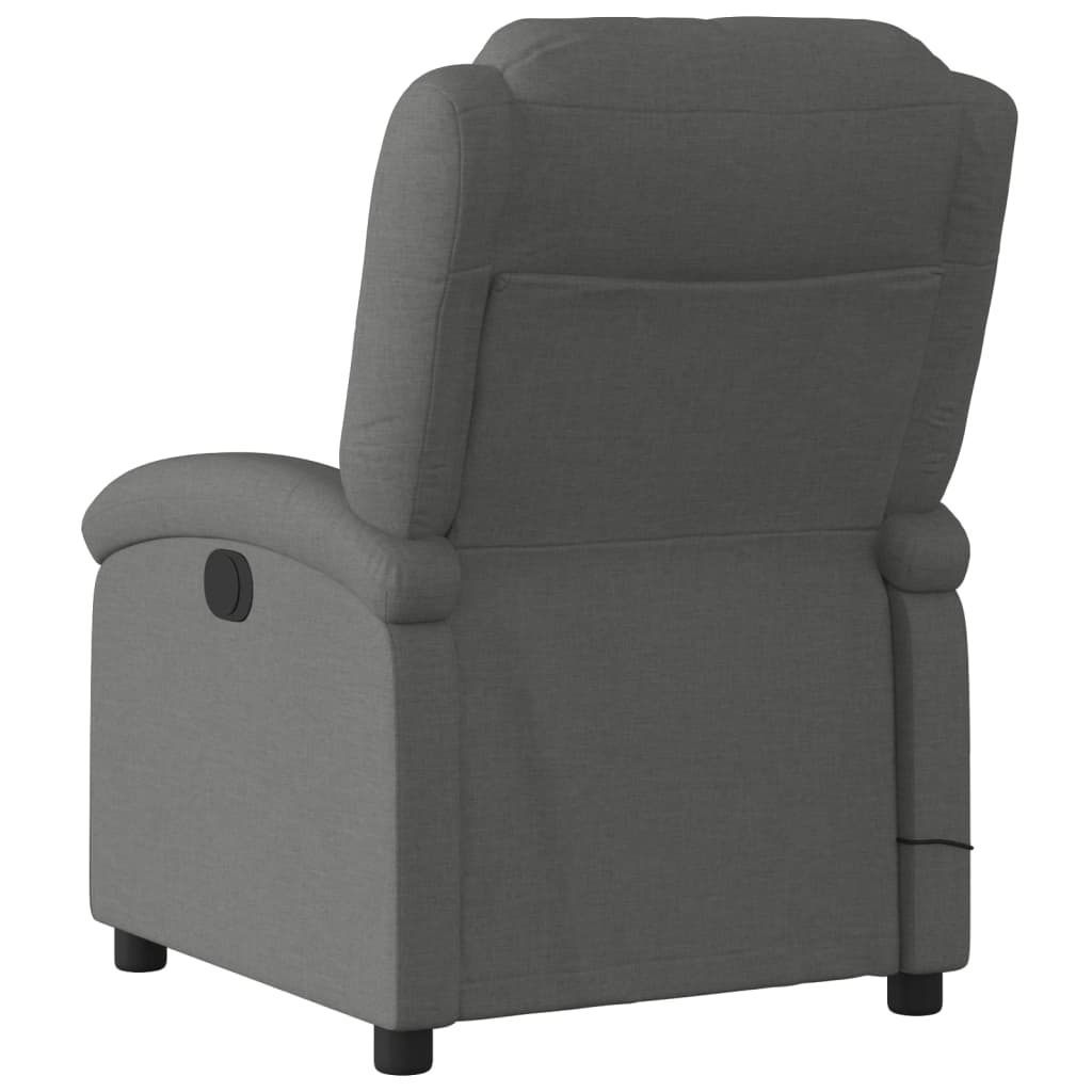 Electric Massage Chair Dark Grey Fabric