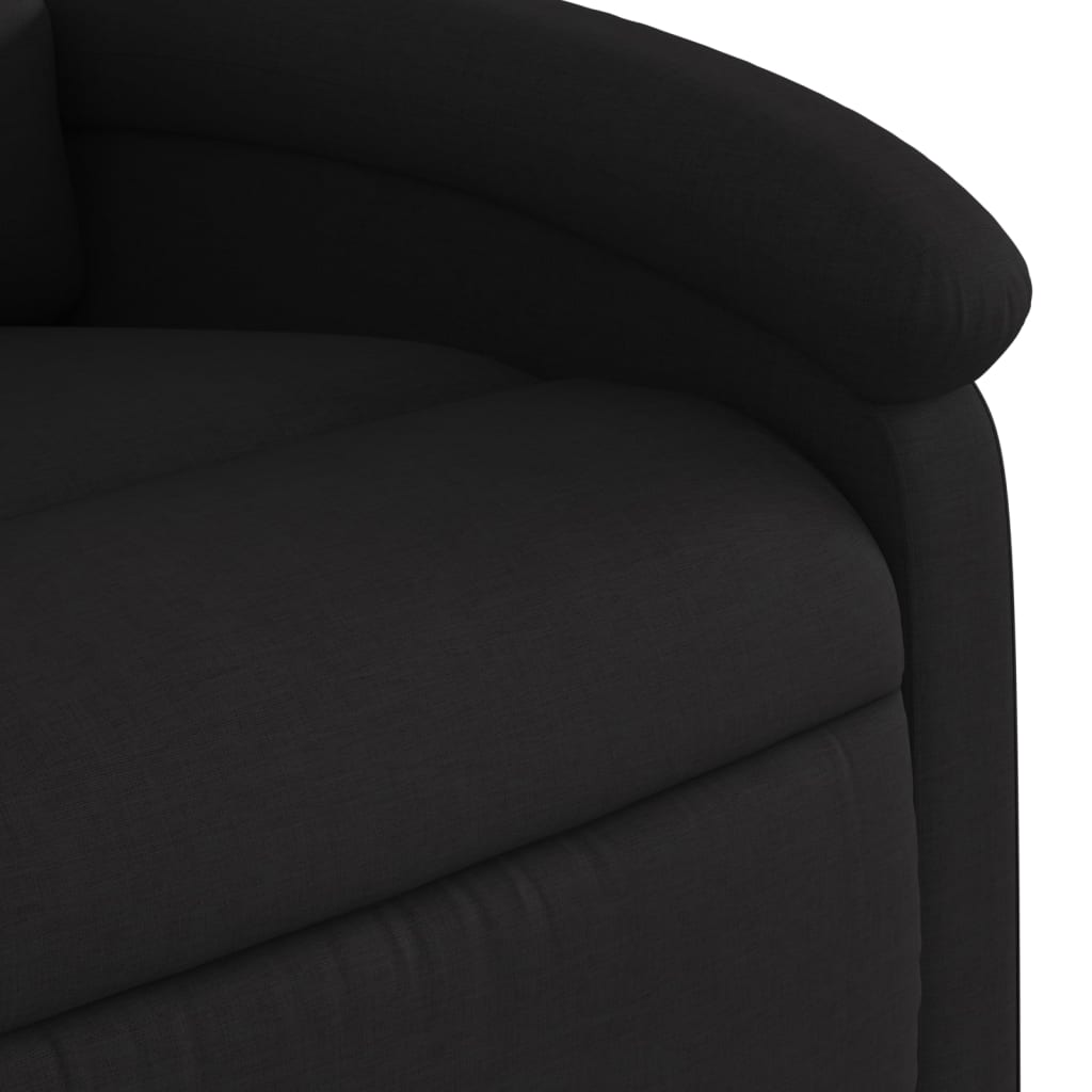 Fauteuil de massage électrique en tissu noir