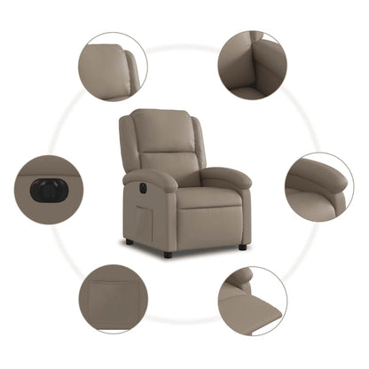 Relaxsessel Elektrisch Cappuccino Kunstleder