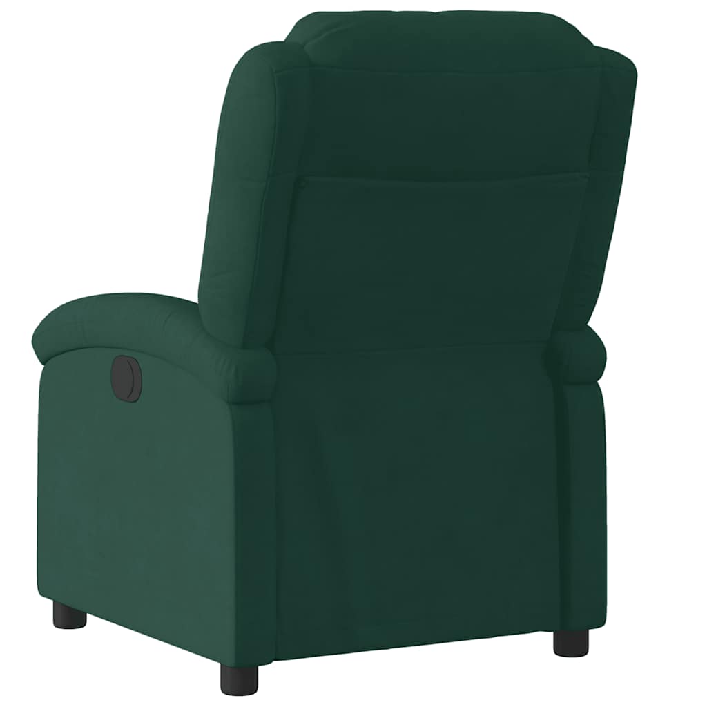 Relaxsessel Elektrisch Dunkelgrün Samt