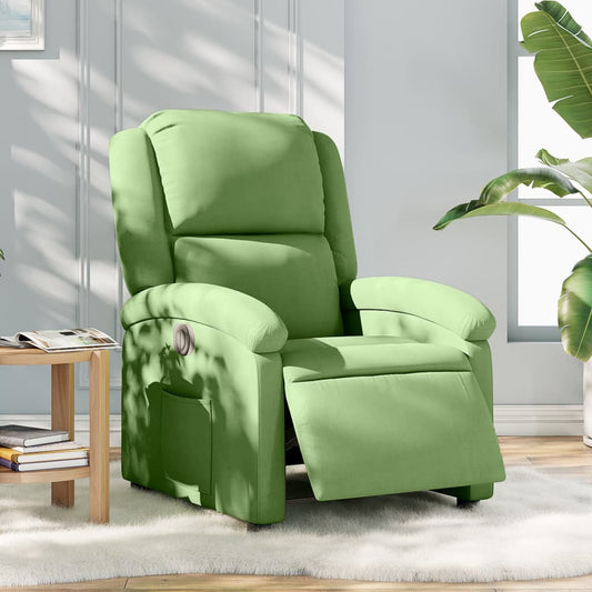 Relaxsessel Elektrisch Hellgrün Samt