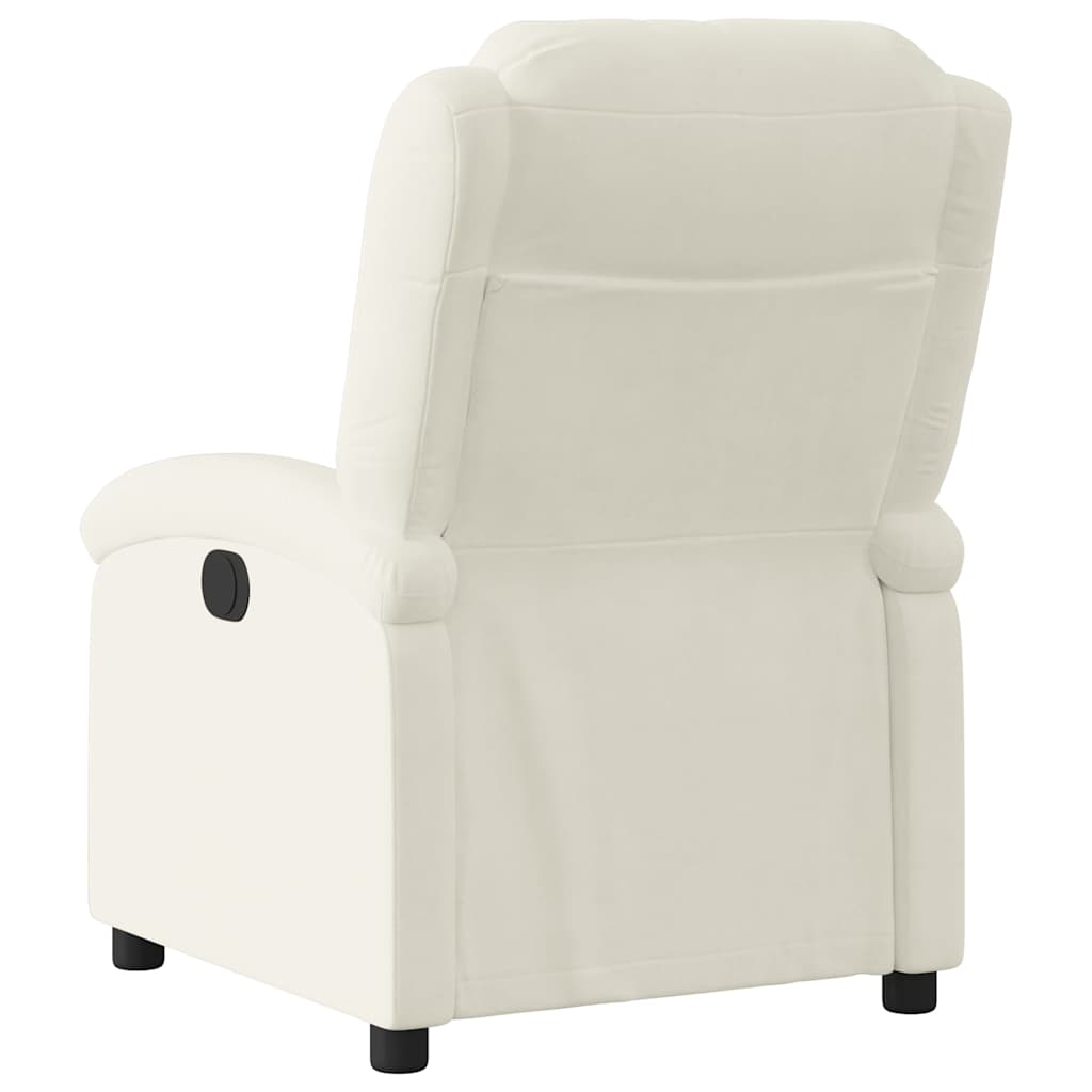 Relaxsessel Elektrisch Creme Samt