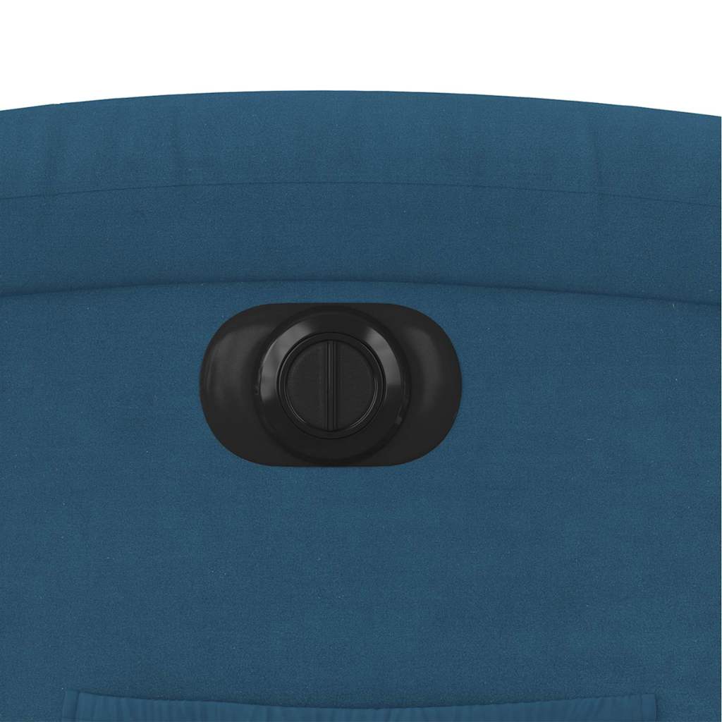 Fauteuil inclinable en velours bleu électrique
