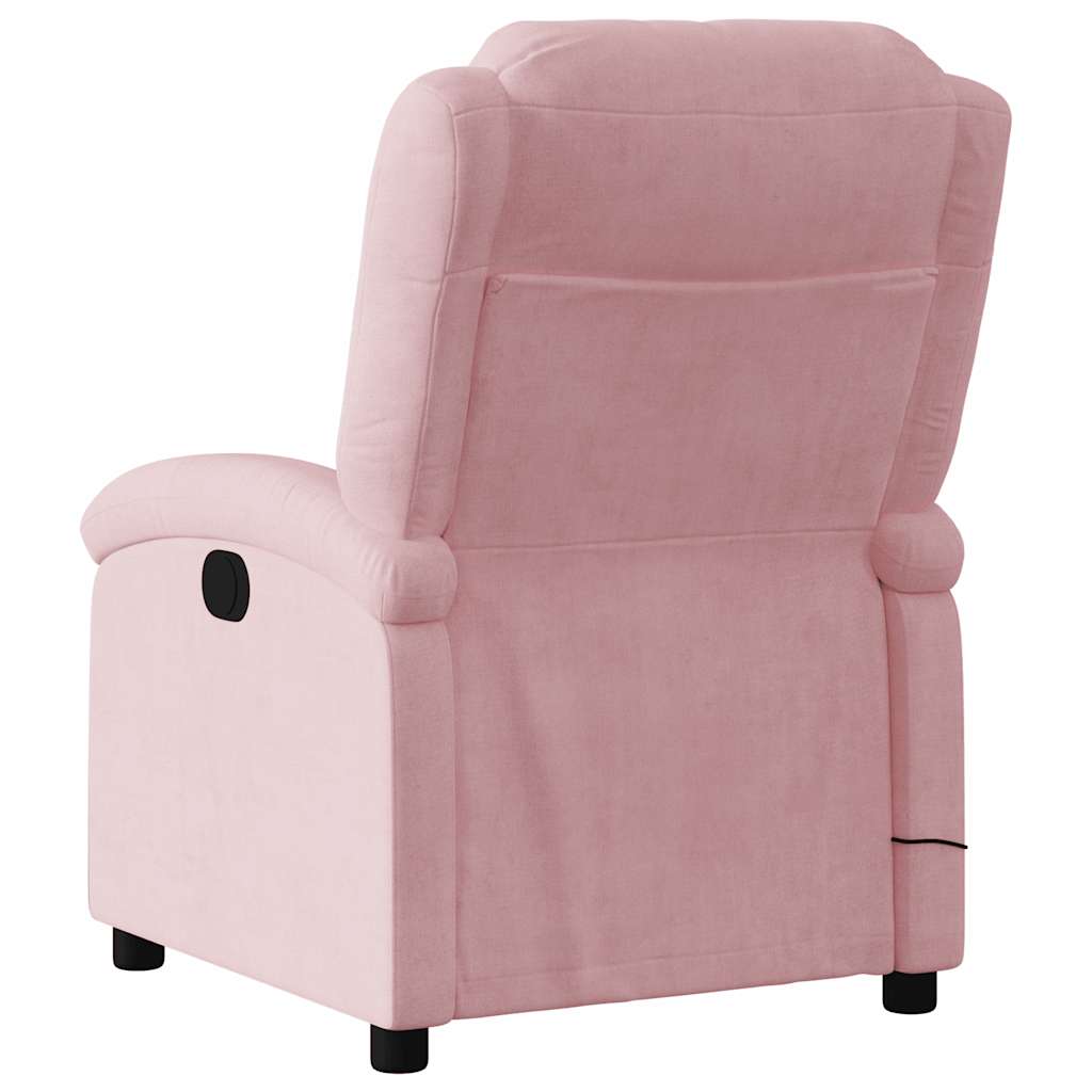 Massagesessel Elektrisch Rosa Samt