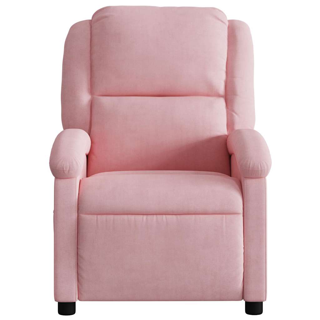 Massagesessel Elektrisch Rosa Samt
