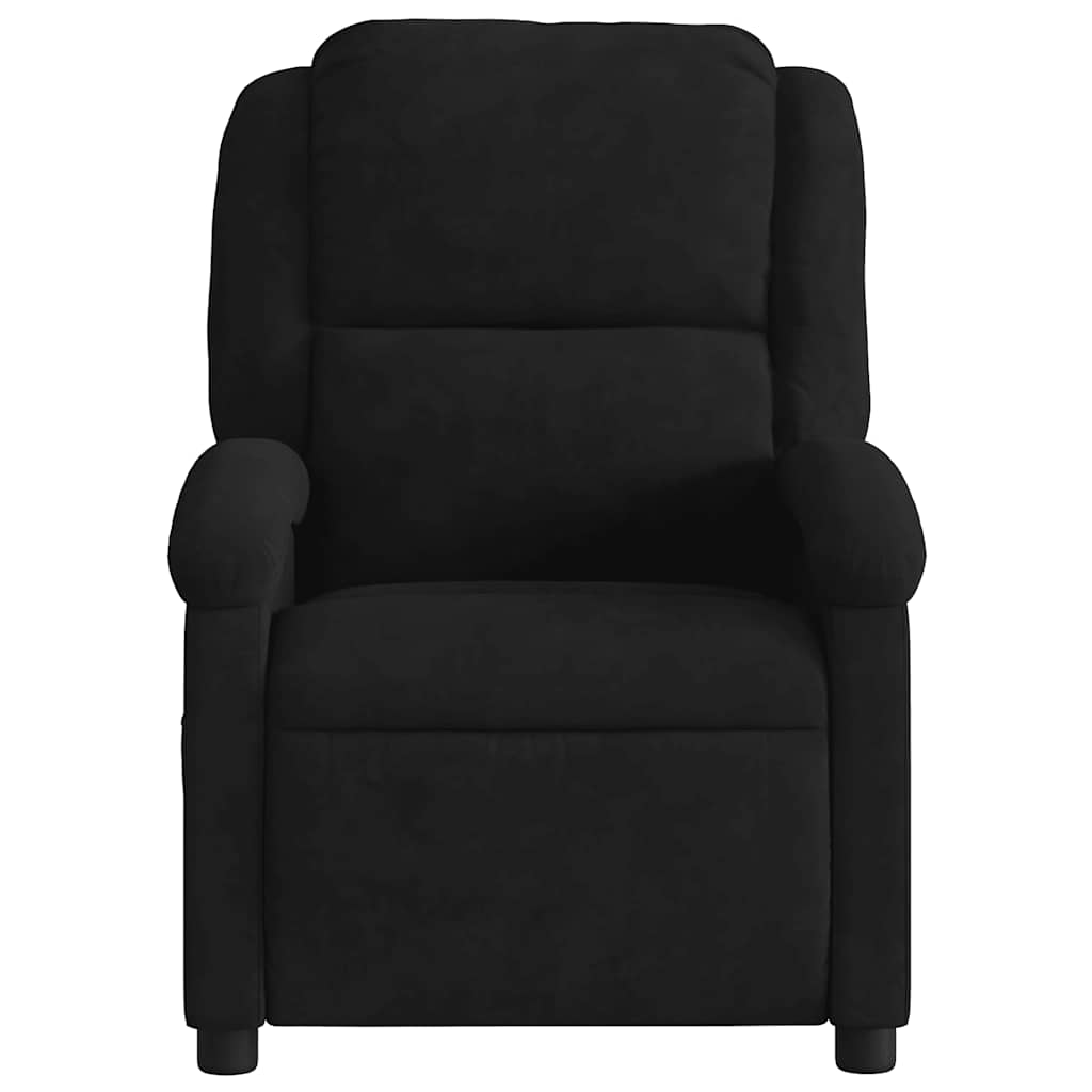 Massagesessel Elektrisch Schwarz Samt
