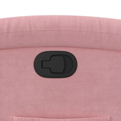 Relaxsessel mit Aufstehhilfe Rosa Samt