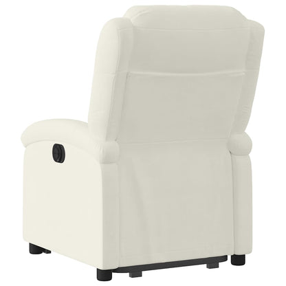 Relaxsessel mit Aufstehhilfe Creme Samt