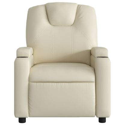 Relaxsessel Elektrisch Creme Kunstleder