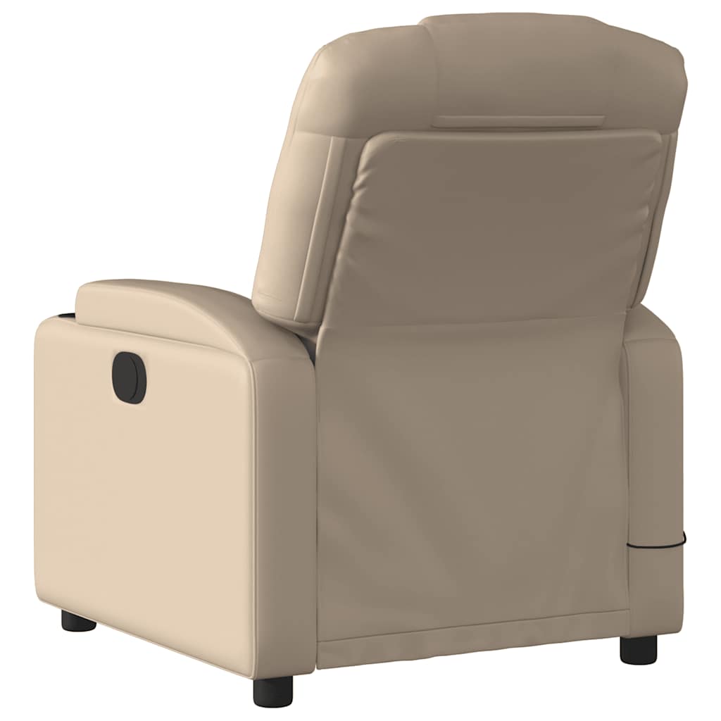 Massagesessel Elektrisch Cappuccino Kunstleder