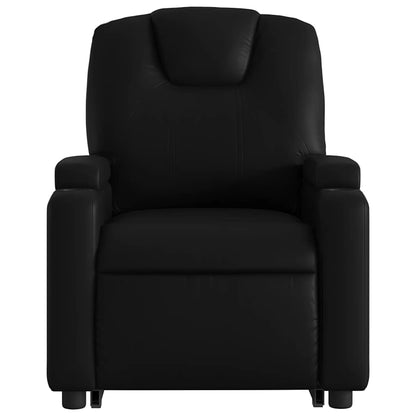 Relaxsessel mit Aufstehhilfe Elektrisch Schwarz Kunstleder