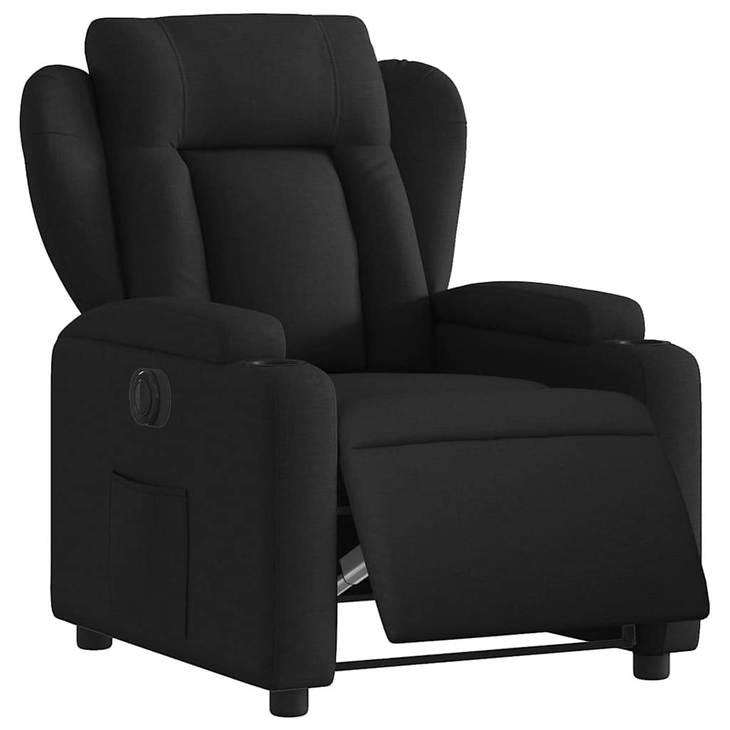 Relaxsessel Elektrisch Schwarz Stoff