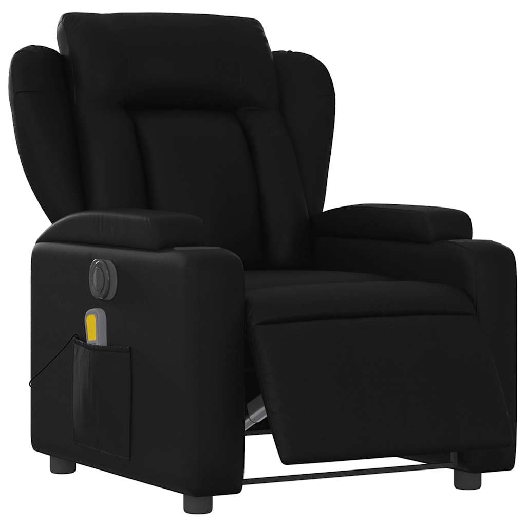 Massagesessel Elektrisch Schwarz Kunstleder