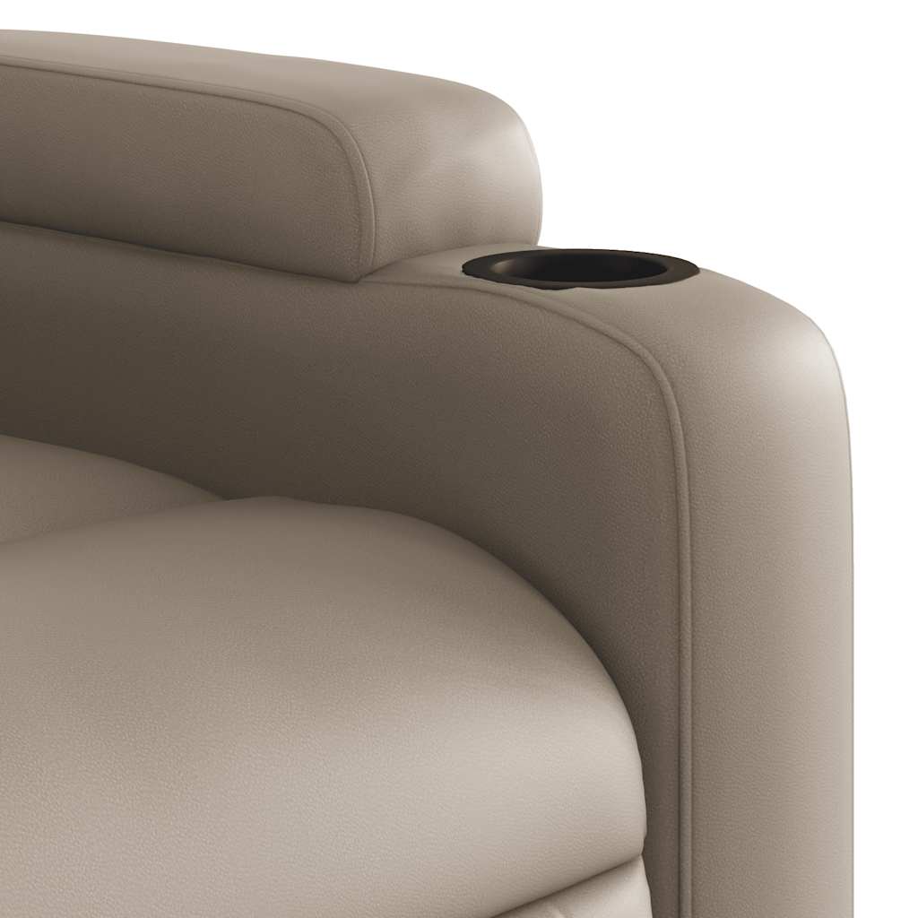 Fauteuil de massage électrique en similicuir marron cappuccino
