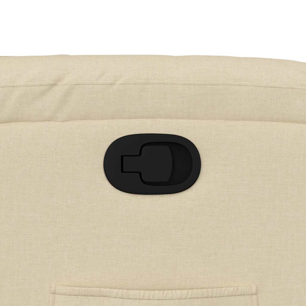 Relaxsessel mit Aufstehhilfe Creme Stoff